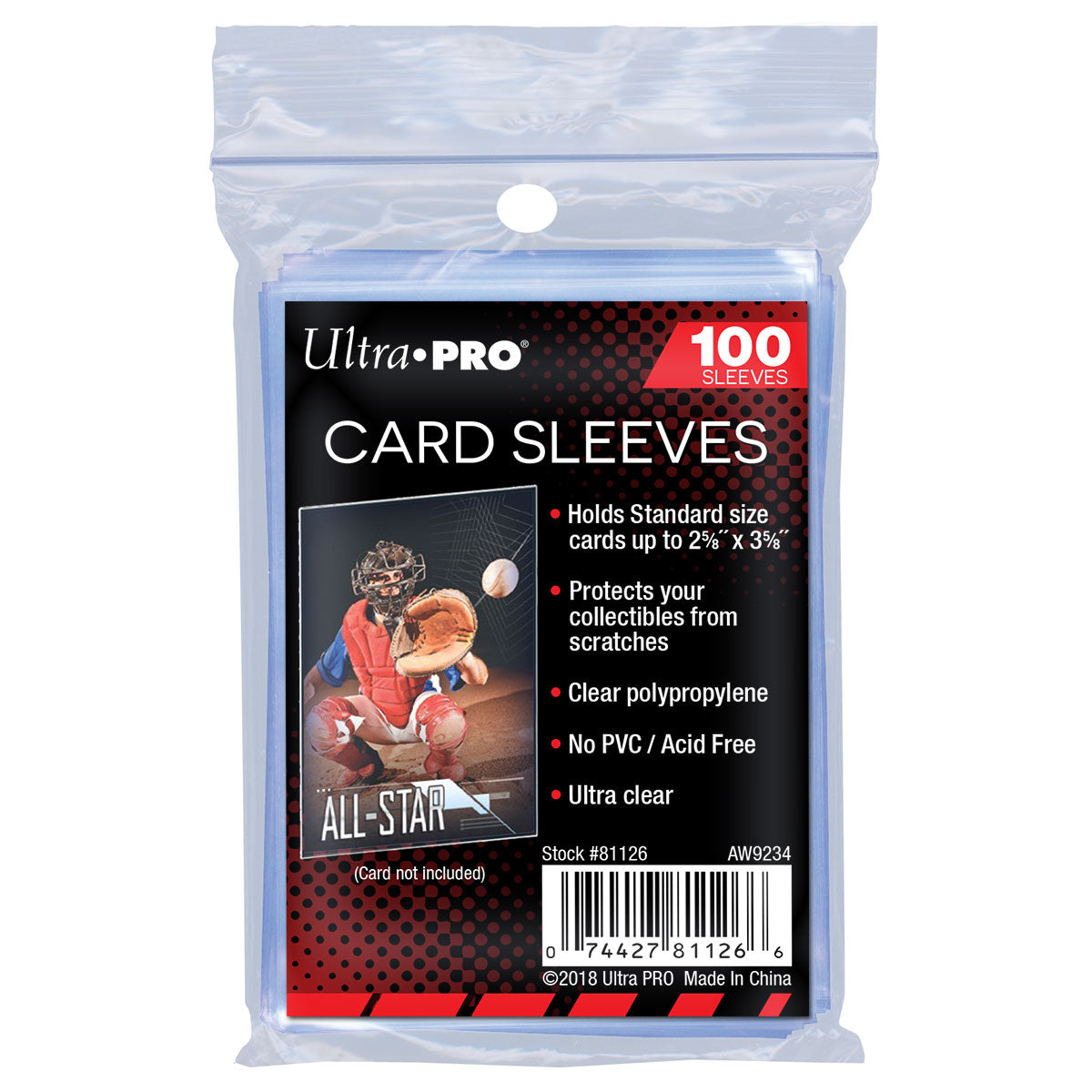 Ultra Pro Standard Sleeves - 100 Sleeves