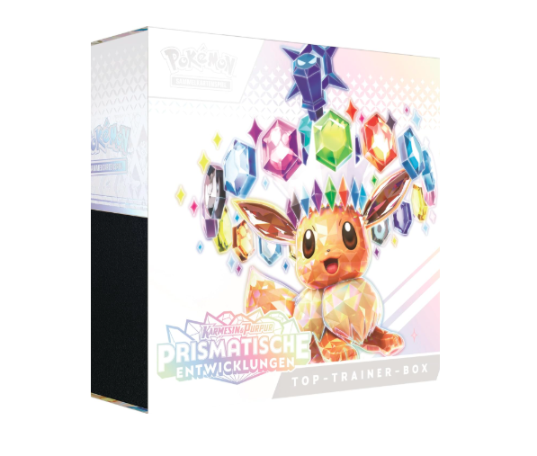 Pokemon - Karmesin & Purpur Prismatische Entwicklungen Top Trainer Box DE