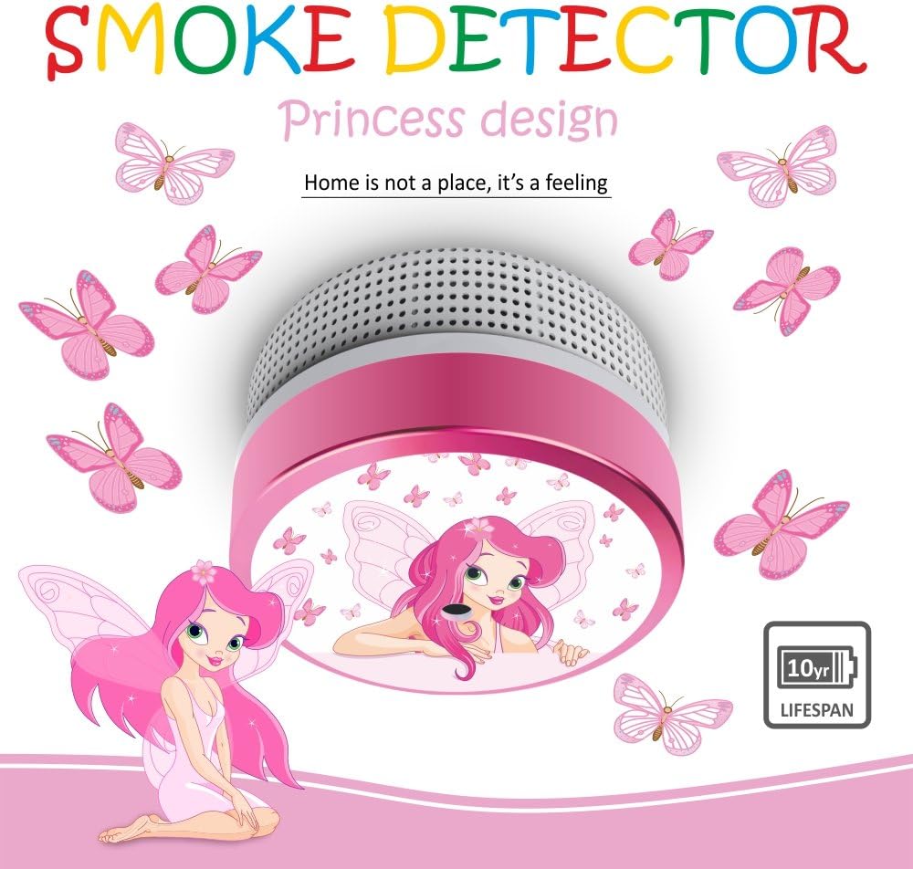 Elro Kinder Rauchmelder Feuerwehrmann oder Prinzessin mit 10 Jahres Batterie EN14604