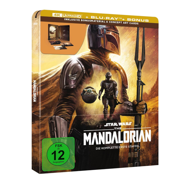 The Mandalorian Staffel 1 Steelbook Limited Edition 4K Ultra HD (+ Blu-ray) [4 Discs] NEU OVP