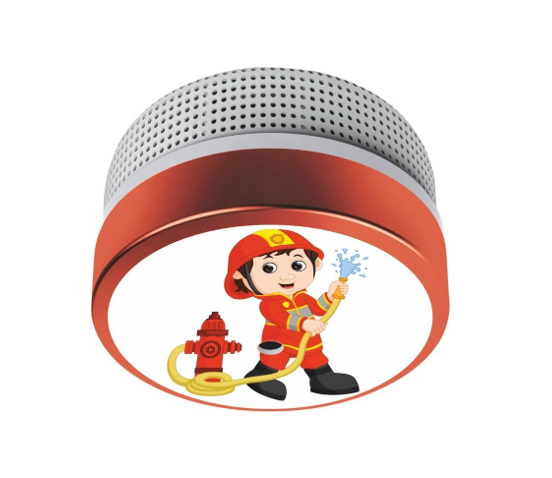 Elro Kinder Rauchmelder Feuerwehrmann oder Prinzessin mit 10 Jahres Batterie EN14604